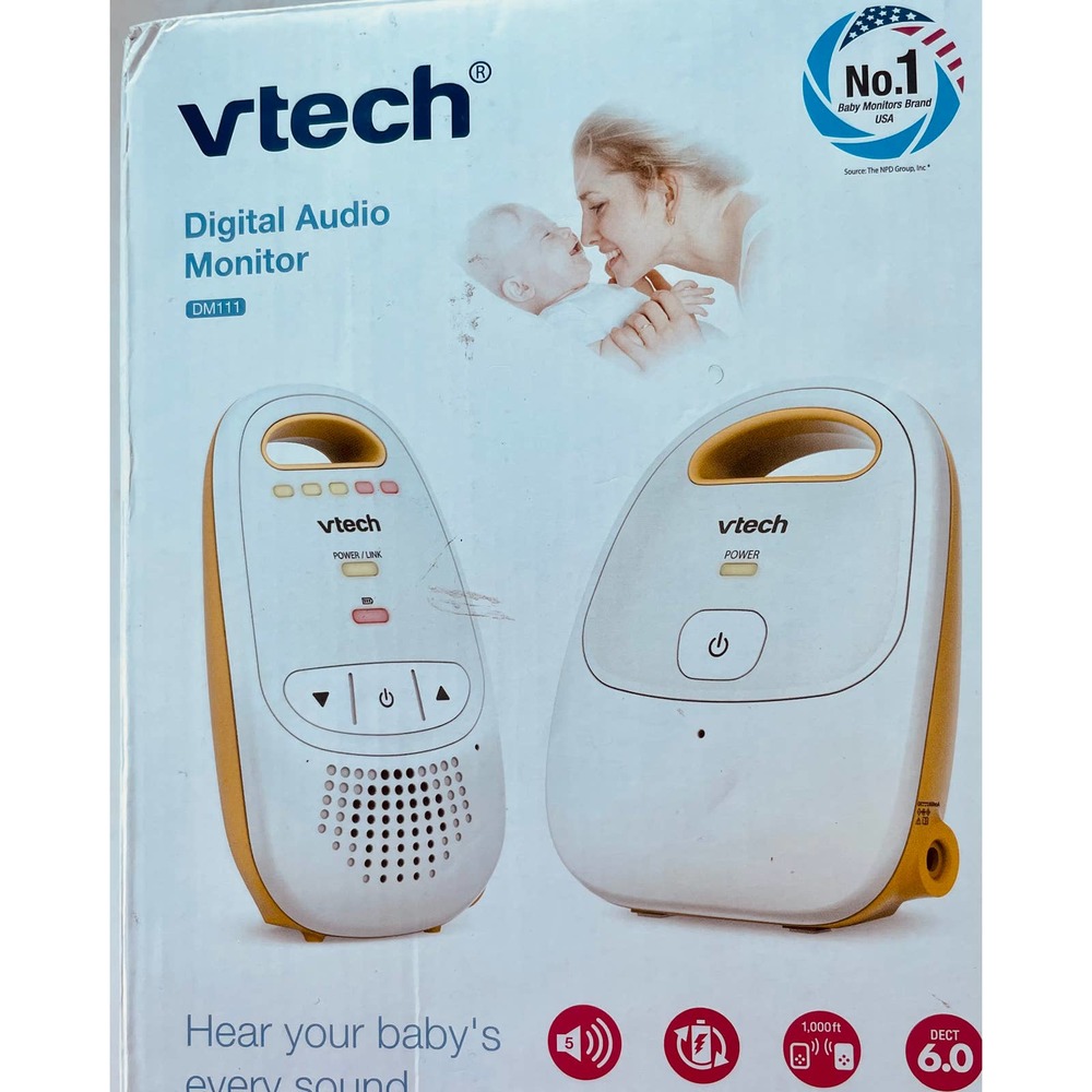 VTech Upgraded Audio Baby Monitor with 1 Up-Graded Parent Unit Recjrgable